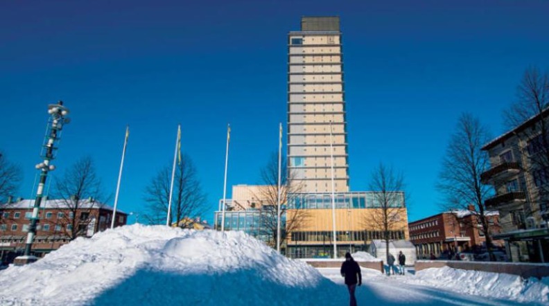 برج خشبي زسط الثلوج