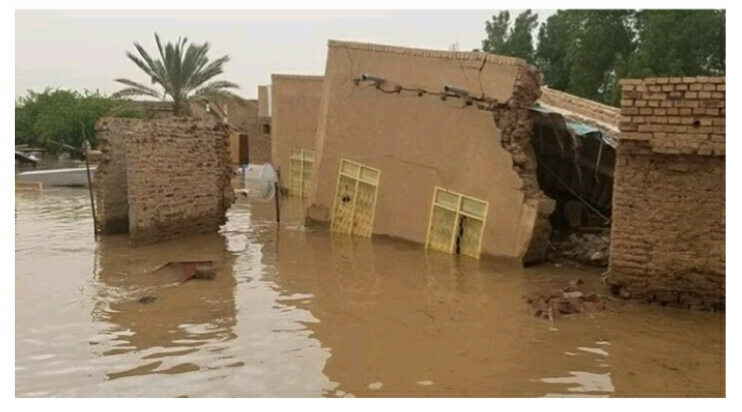 اثار الفيضانات على بعض المناطق بأسوان