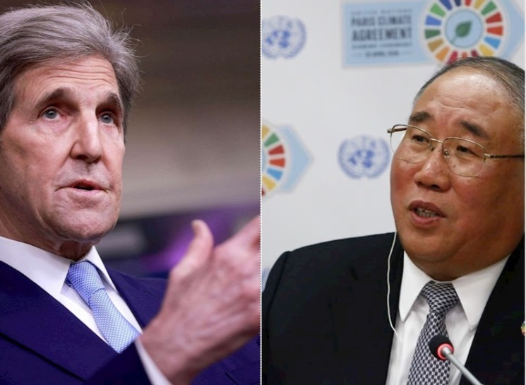 جون كيري والمبعوث الصيني