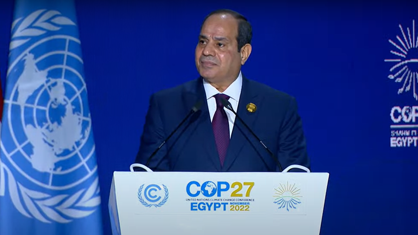 كلمة الرئيس السيسي في افتتاح قمة المناخ Cop27