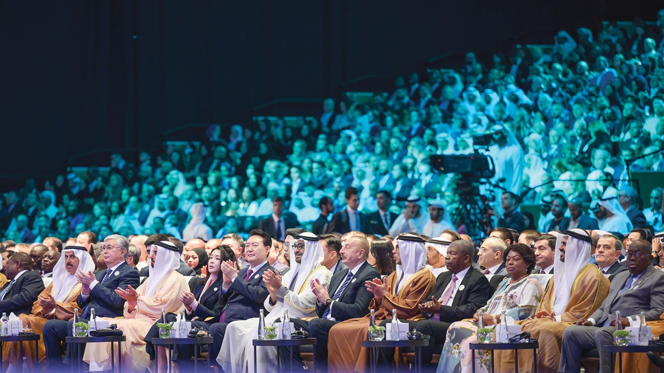 محمد بن زياد في افتتاح أسبوع أبوظبي للاستدامة