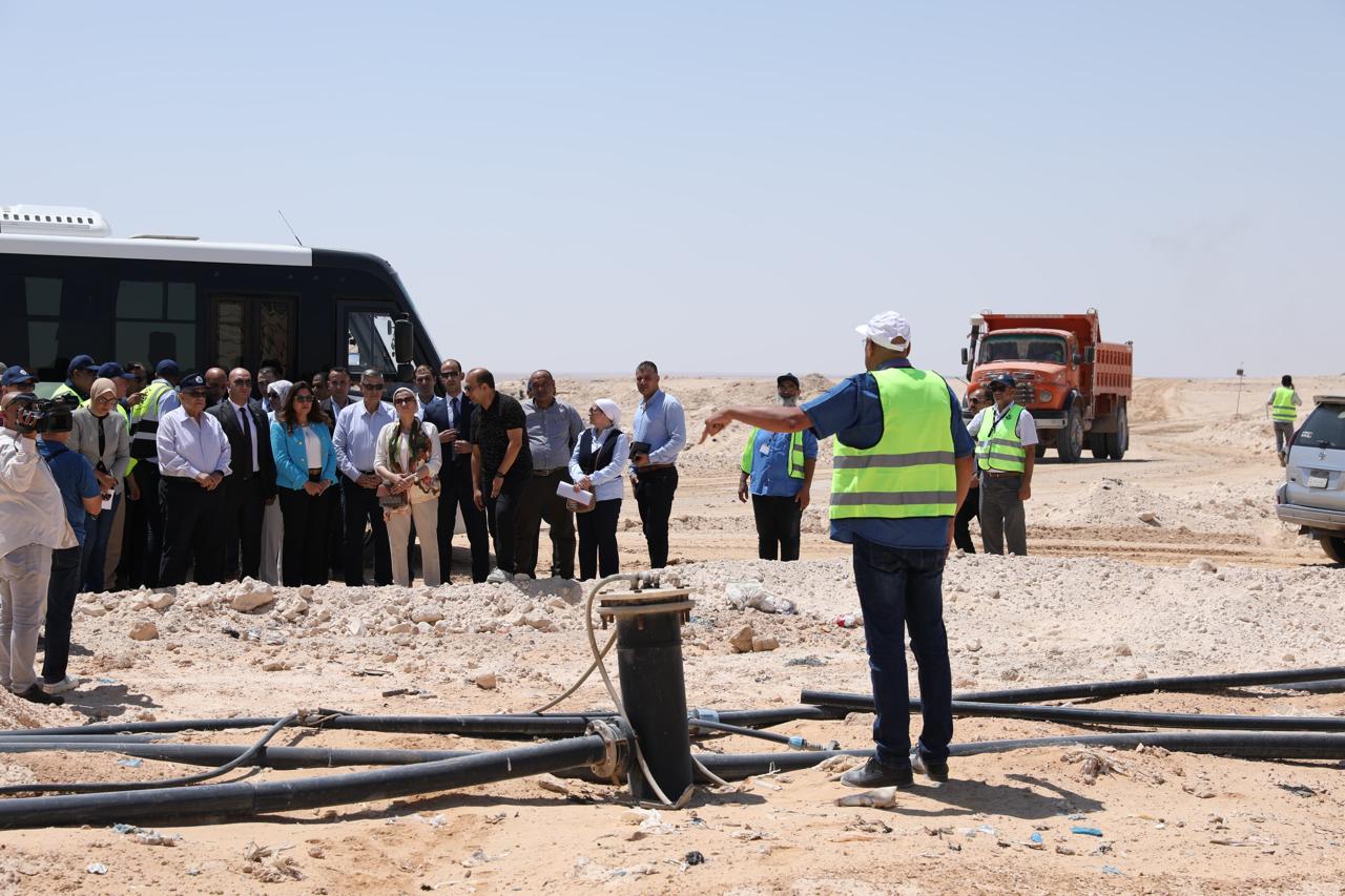 شرح طريقة عمل المدفن الصحي بمدينة الحمام