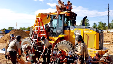 اعتقلت الشرطة ناشطين بيئيين يحتجون على خط أنابيب قرب منتزه ولاية إيتاسكا في مينيسوتا