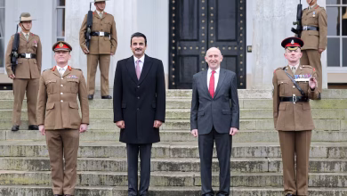 أمير قطر الشيخ تميم بن حمد في بريطانيا