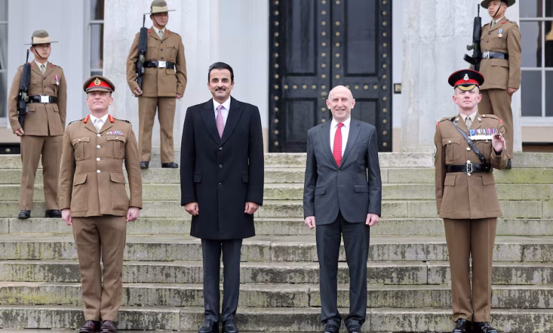 أمير قطر الشيخ تميم بن حمد في بريطانيا