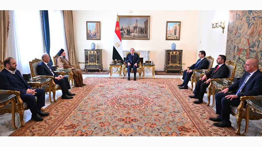 الرئيس عبد الفتاح السيسي يستقبل عمار الحكيم رئيس تيار الحكمة الوطني العراقي