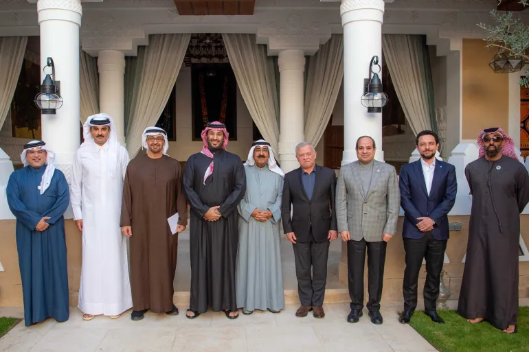 قادة مجلس التعاون الخليجي ومصر والأردن