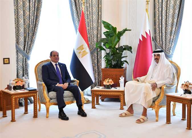 السيسي يلتقي الأمير تميم في قطر