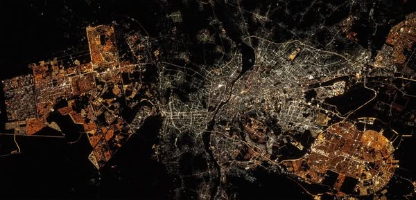 مصر من الفضاء- صورة مصر من محطة الفضاء الدولية