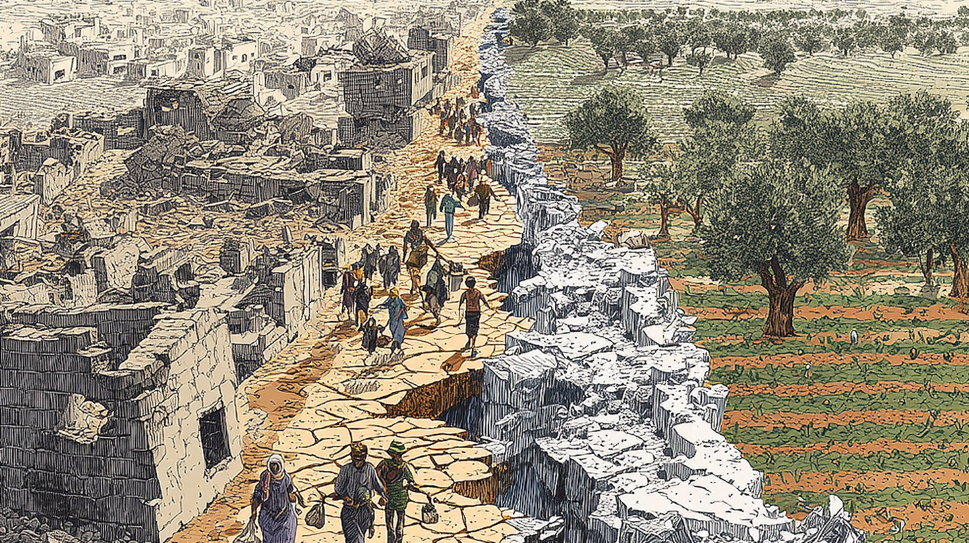 التدمير الممنهج للأرض والماء في غزة