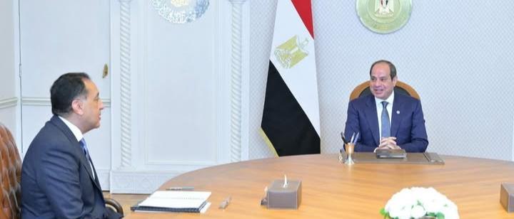 الرئيس السيسي يتسقبل مص فى مدبولي رئيس الحكومة بشأن التعديل الوزاري الجديد
