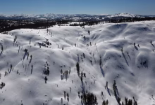 انهيار جليدي ضرب منطقة جبلية في ولاية كاليفورنيا،