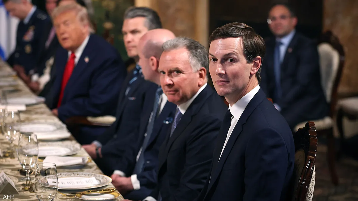 فريق التفاوض الأمريكي ستيف ويتكوف وجاريد كوشنر،