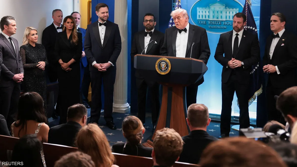 ترامب ينفي أي صلة بين هجوم فندق واشنطن والحرب على إيران