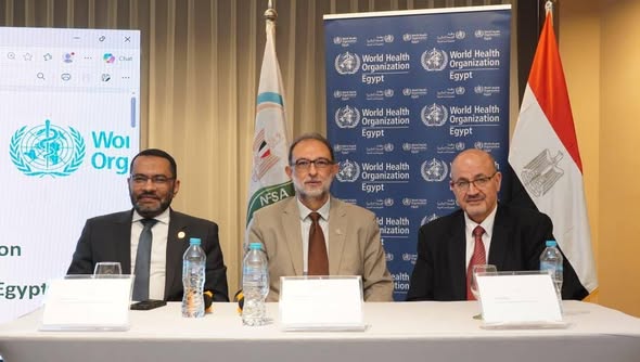 ورشة عمل رسمية تضم مسؤولين صحيين وخبراء خلال إطلاق مبادرة القضاء على الدهون المتحولة في مصر