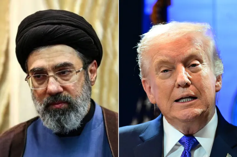 ترامب والمرشد الإيراني مجتبي خامنئي