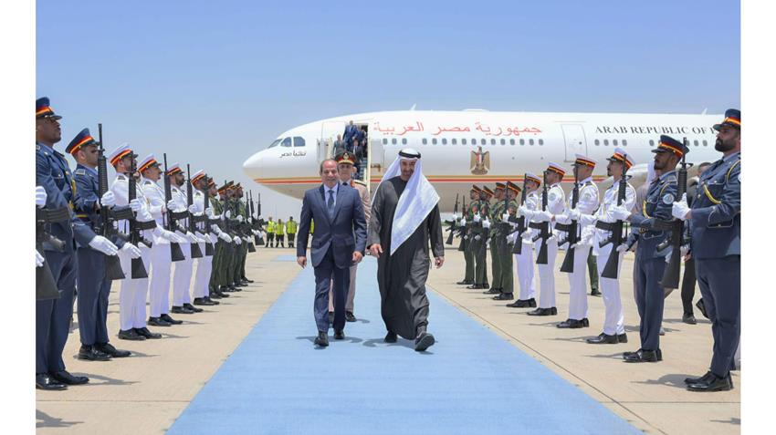 الرئيس عبد الفتاح السيسي يجري زيارة أخوية إلى دولة الإمارات العربية المتحدة