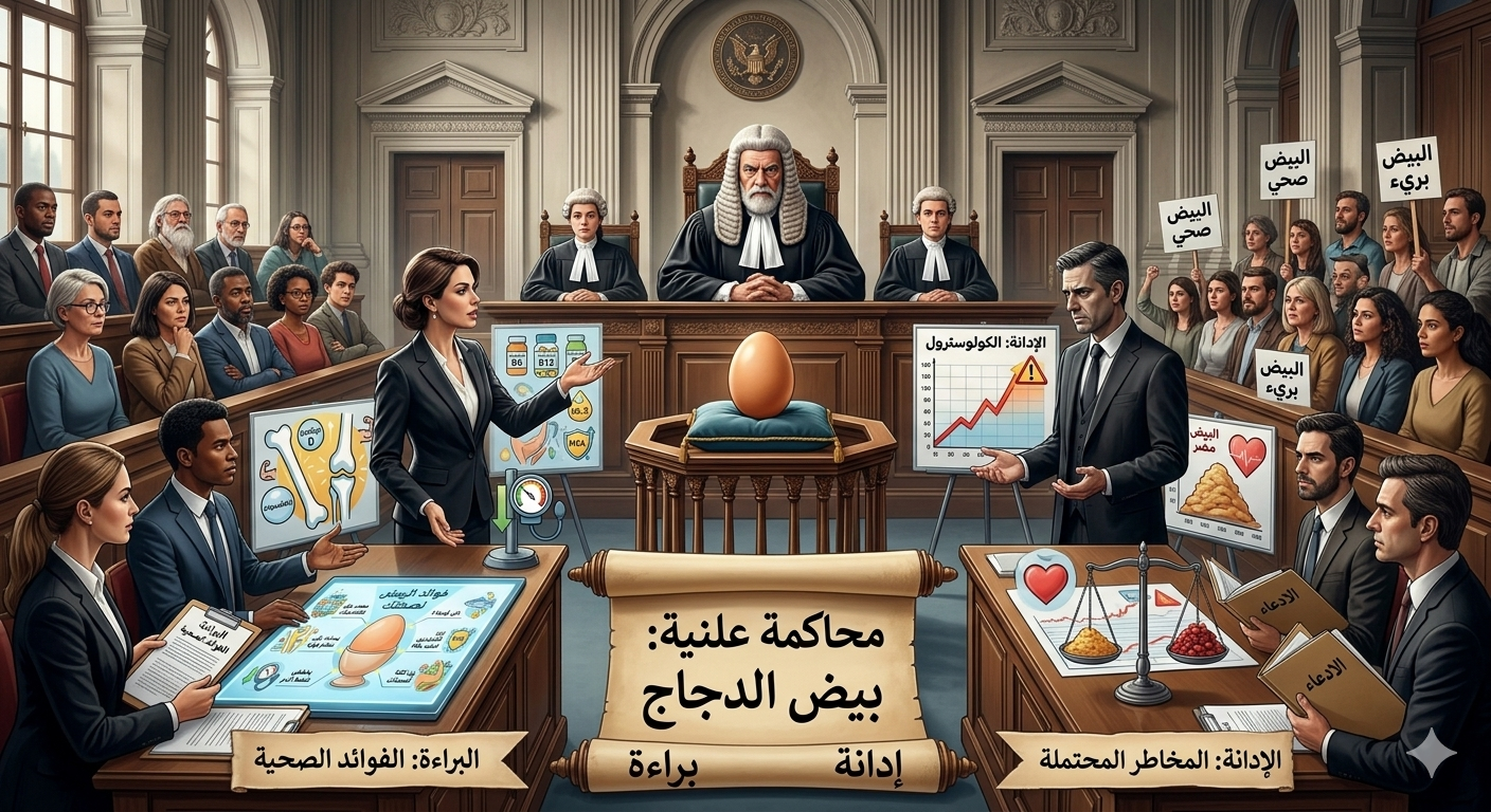 البيضة أمام المحكمة العلمية: براءة مشروطة أم إدانة غذائية؟