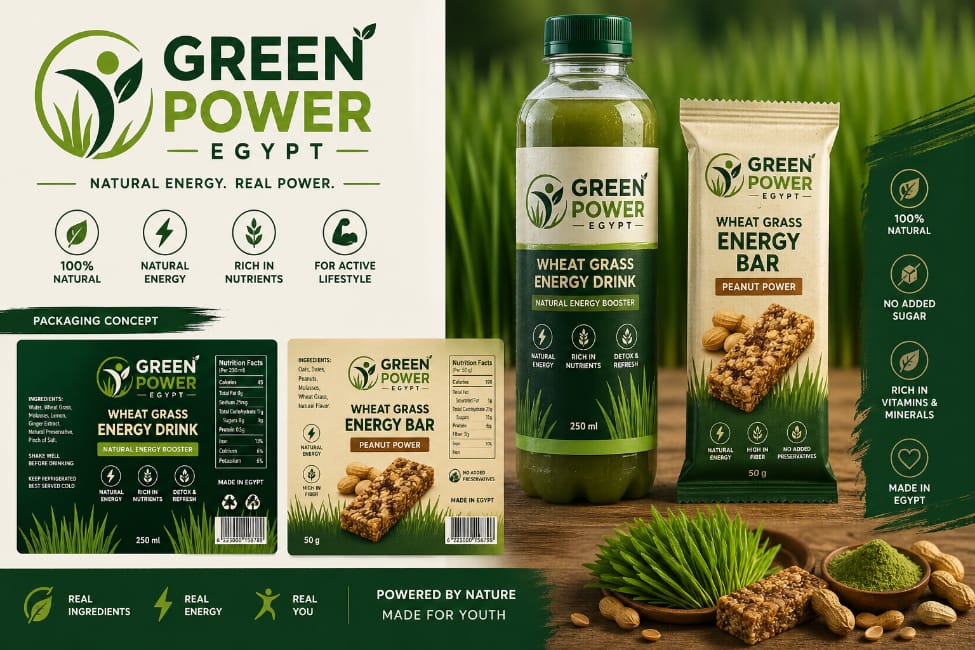 عشب القمح يقود ثورة الأغذية الوظيفية في مصر.. دراسة جدوى لشركة “Green Power Egypt”