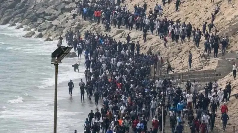 المهاجرين القادمين من الأراضي المغربية