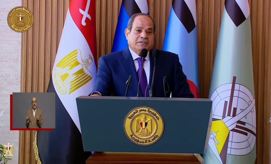 الرئيس عبد الفتاح السيسي خلال حفل تخرج دفعات الأكاديمية العسكرية