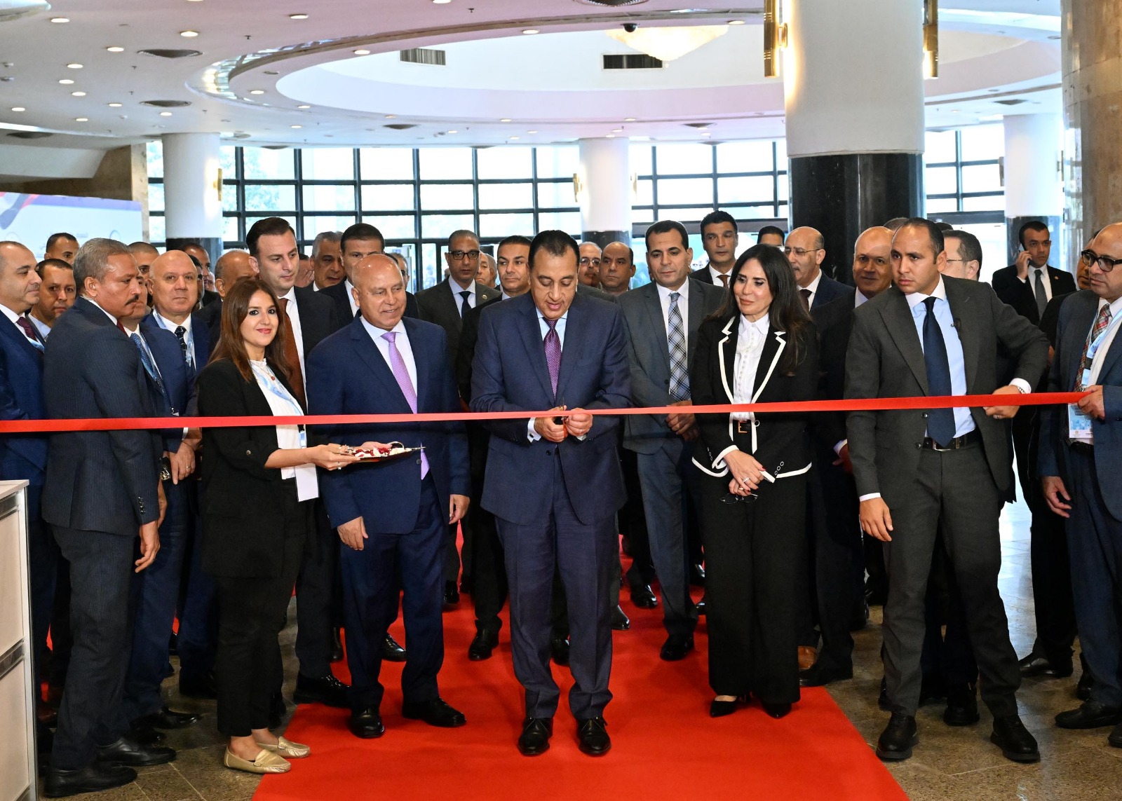 ي افتتاح الدورة الخامسة من المعرض والمؤتمر الدولي لتكنولوجيا المياه والصرف الصحي وتحلية المياه ومعالجة وتدوير المخلفات