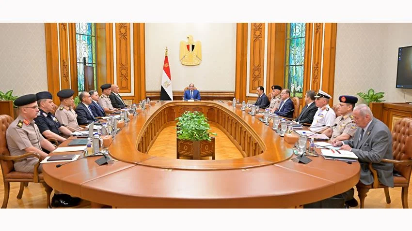 الرئيس عبد الفتاح السيسي يترأس اجتماع مجلس الدفاع الوطني بقصر الاتحادية